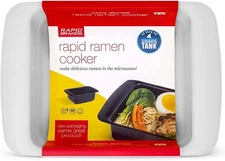 1 Pack, Small Kitchen or Office | Gray, Rapid Ramen Cooker | Microwavable C