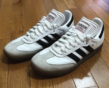 Adidas Samba Indoor Soccer Sneaker White / Black / Gum IH6001 - 7 M- 8 W
