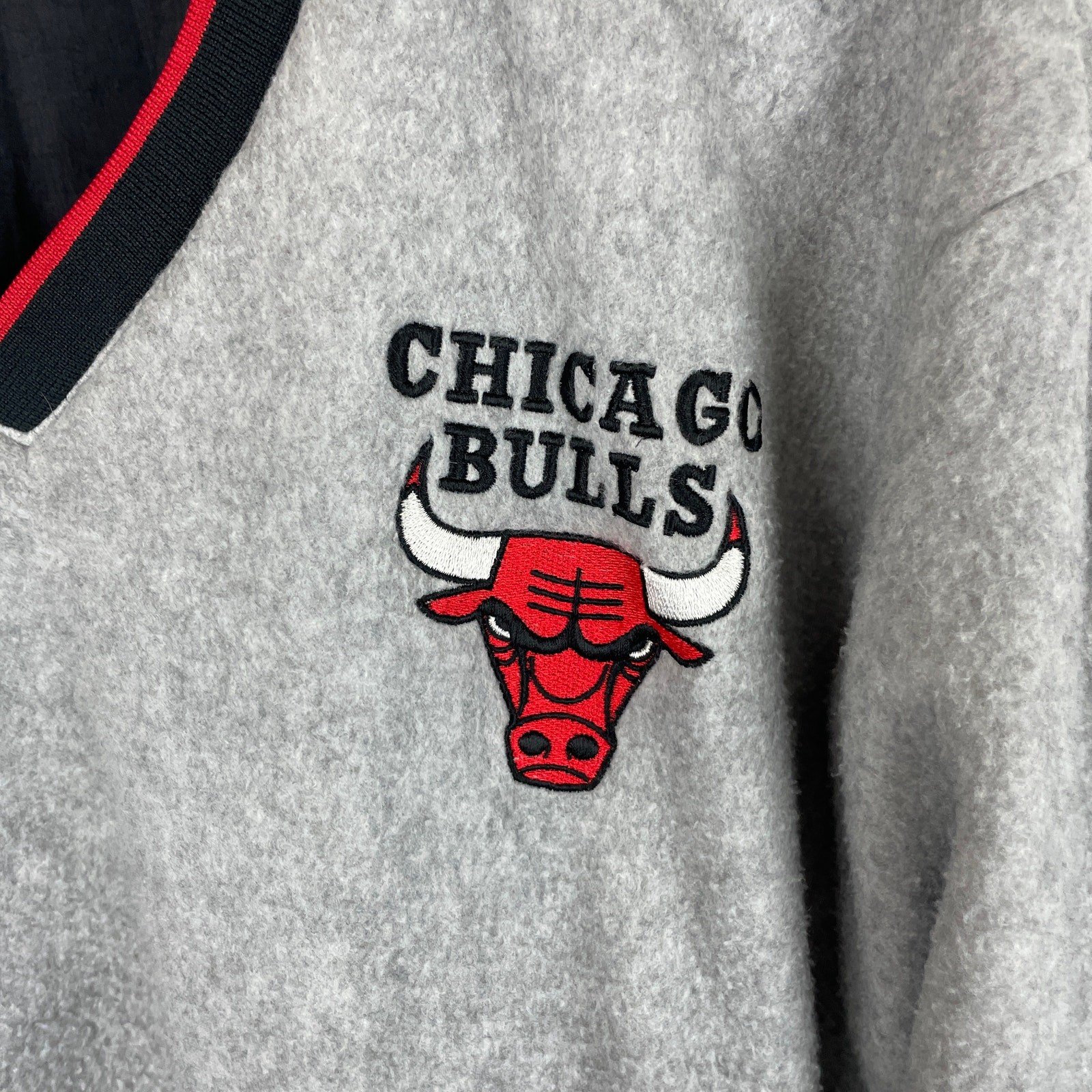 Mighty Mac Sports Chicago Bulls Reversible Windbreaker Pullover *SEE DETAILS* XL