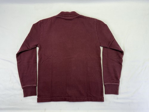 Men’s Medium polo ralph lauren rugby cardigan Burgundy 100% Cotton - Picture 9 of 10