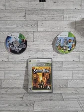 LOT OF 3 XBOX 360 MINECRAFT, SAINTS ROW & CALL OF DUTY BLACK OPS