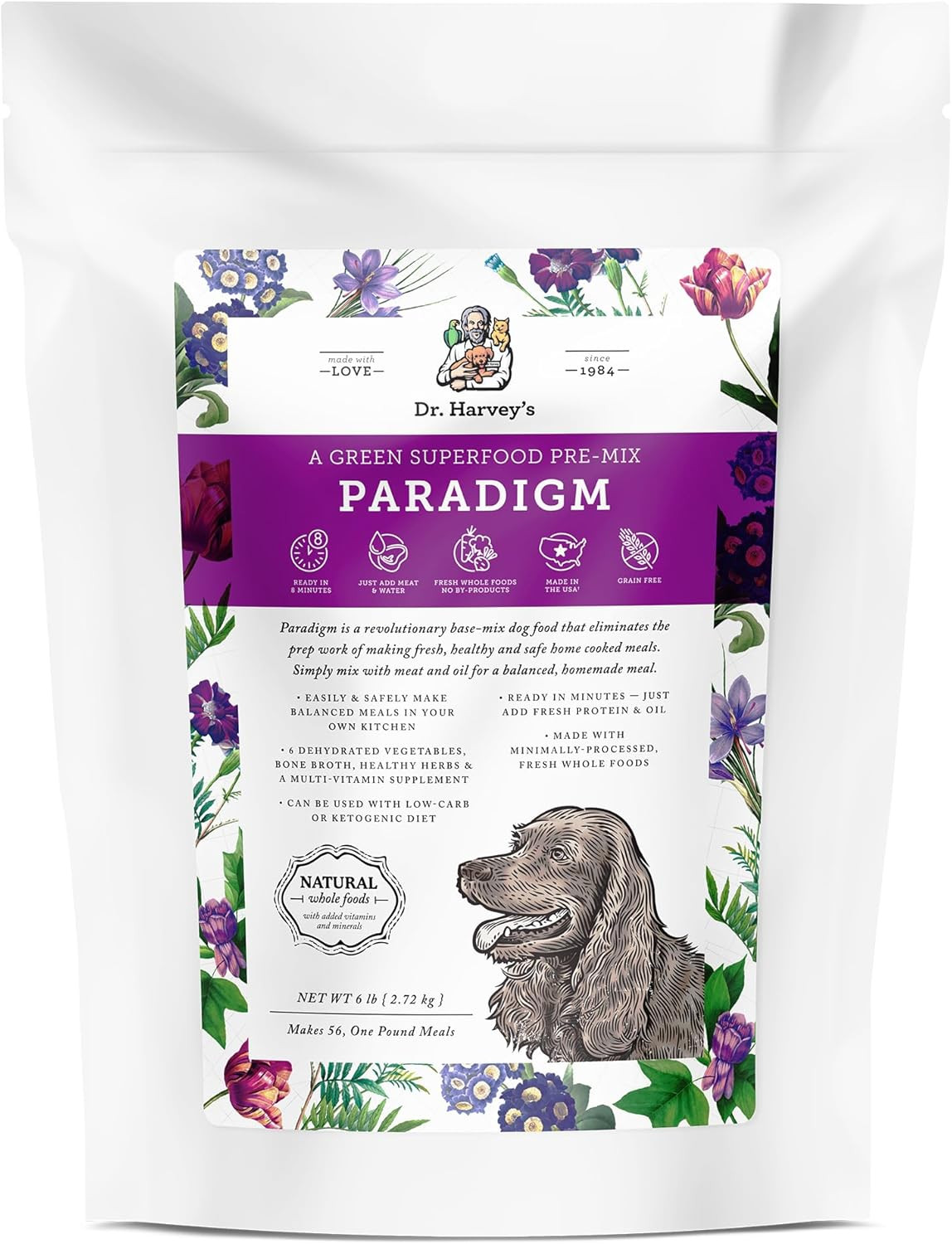 Dog Food, Human Grade Dehydrated Grain Free Base Mix Fo