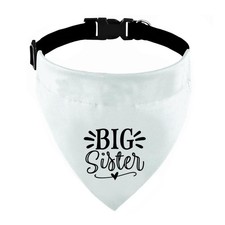 Big Sister Dog Bandana with Adjust Buckle, Baby Announcement Dog Bandana, Adj...