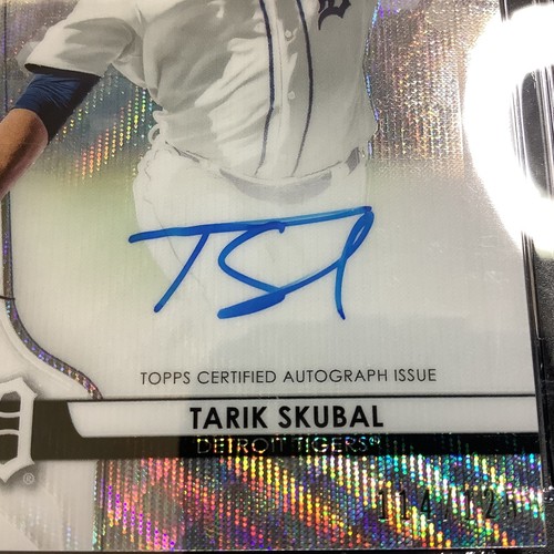 Tarik Skubal RC 2020 Bowman Sterling Wave Refractor 114/125 Auto CGC Gem Mt 10 - Picture 7 of 12