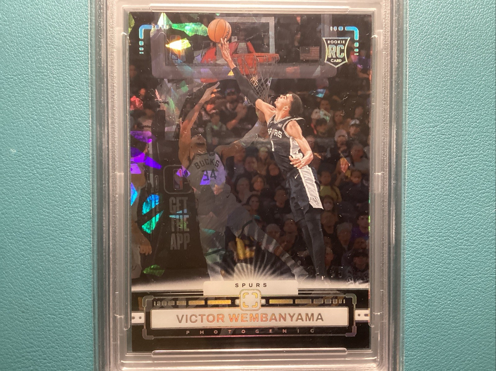 2023 PANINI PHOTOGENIC DIAMOND #200 VICTOR WEMBANYAMA ROOKIE RC 63/75 PSA 9