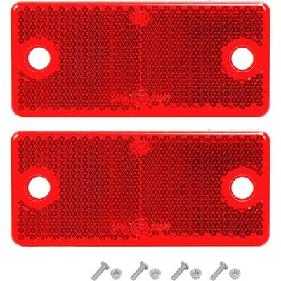 Rechteckige Reflektoren Anschrauben,2Pack,90x40x8mm,mit E9-, Rückstrahler für...