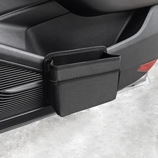 Car Trash Can Small, Foldable Multifunctional Hanging Storage Box Trash black