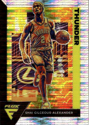 #ad 2020 21 Panini Flux Shai Gilgeous Alexander #121 Pulsar Oklahoma City Thunder $3.39