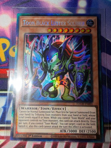 Toon Black Luster Soldier [Collector's Rare 1st Edition] TOCH-EN001 YuGiOh Toon Chaos card