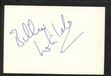 Billie Whitelaw - Signed Autograph 4x6 Index Card - The Omen - The Krays