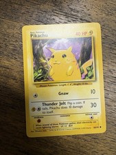 Pokémon TCG Set Base Carta Pikachu 58/102 Illimitato Regolare LP Comune
