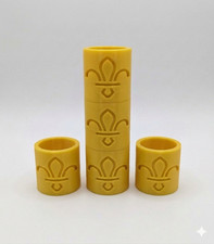 5 x Yellow UK Scout Woggle - Plastic 3D Printed - Next Day Dispatch - Made in UK