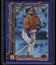 2025 Topps Holiday #HC155 Christian Walker Chrome Purple Refractors #/299