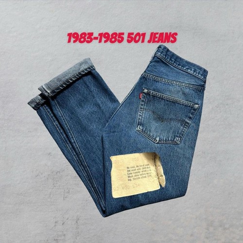 Vintage Levi's 501 xx 80s Button Fly USA Denim Jeans - 32x31