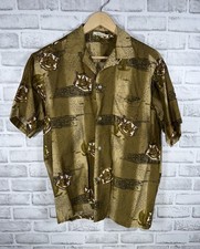 VTG Tropicana loop collar 1950s 1960s Tiki HAWAIIAN SHIRT MENS M