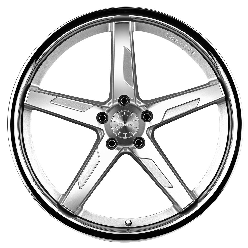 20" Vertini RFS1.7 Silver 20x9 20x10 Wheels Rims Fits Maserati Quattroporte