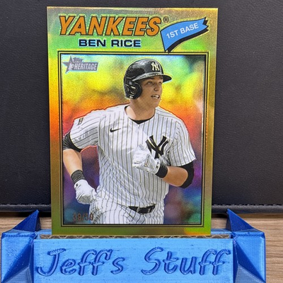 #ad #ad 2026 Topps Heritage “Ben Rice” Gold Chrome 50 New York Yankees🔥 $150.00