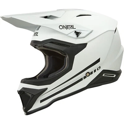 O'NEAL 2026 ONEAL 1SRS HELMET SOLID WHITE EC 2206 ADULT MOTOCROSS MX OFF ROAD CHEAP NEW