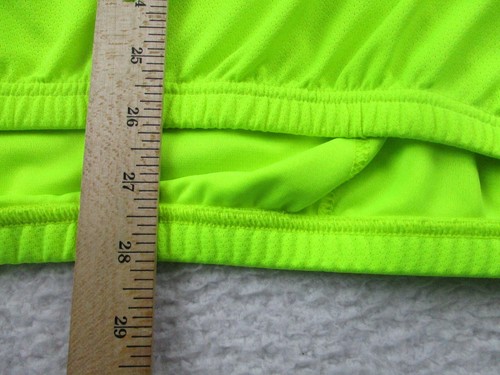 Canari Cycling Shirt Mens Size Large Neon Yellow Lightweight 1/4 Zip *READ* - Picture 7 of 10