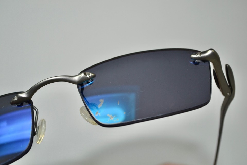 RARE Oakley Why3 Silver Titanium Ice Iridium Mens Sunglasses eBay