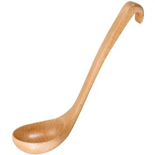 Wooden Spoon Soup Ladle Large Natural Wooden Scoop Long Handle Spoons