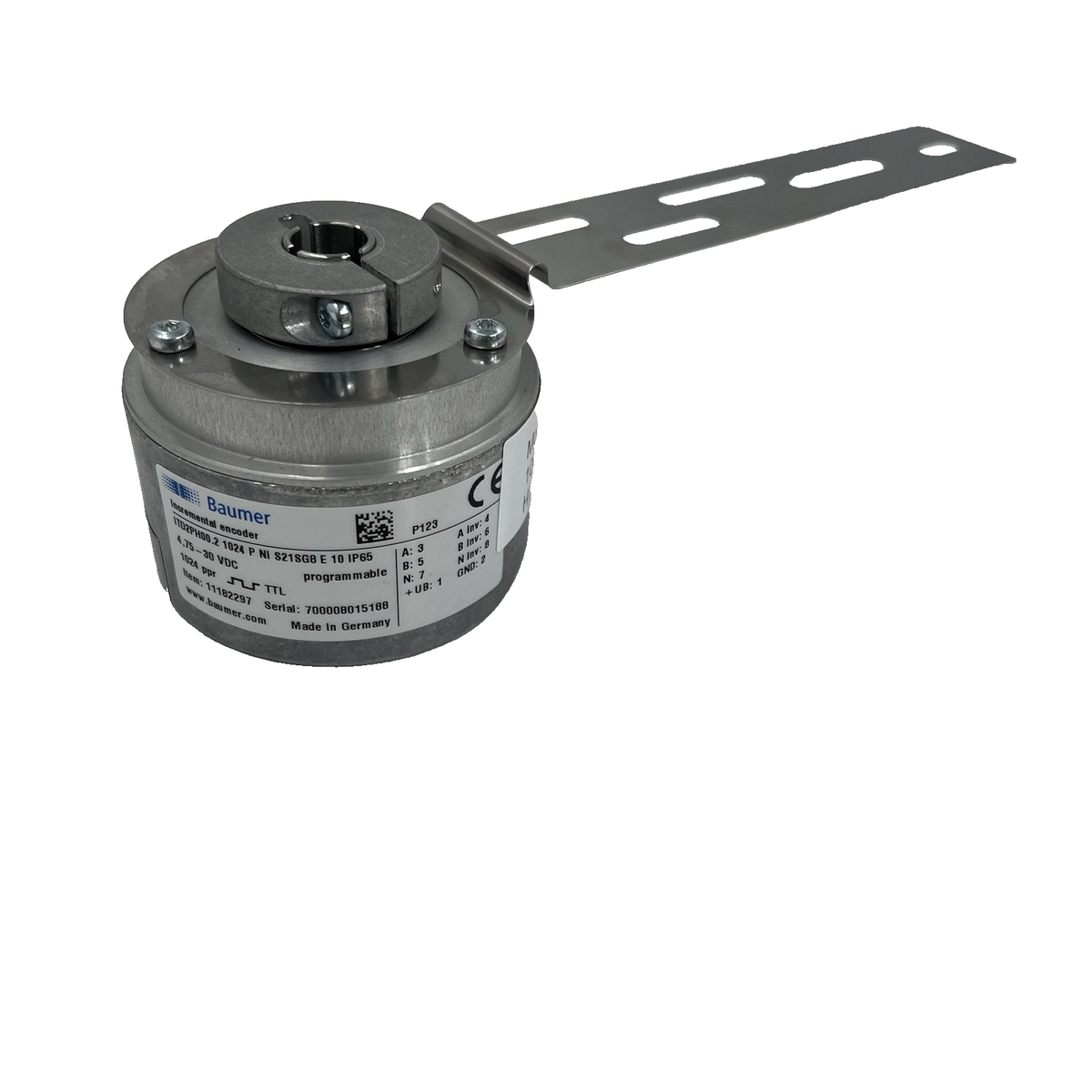 BAUMER ITD2PH00.2 1024 P NI S21SG8 E10 Incremental Encoder 100PPR 