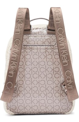 Calvin Klein Estelle Novelty-Backpack, Almond/Taupe/Natural 