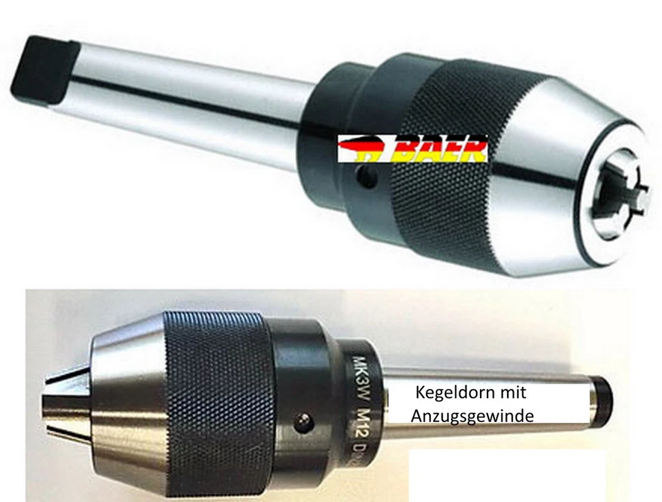 Schnellspannbohrfutter BAER CNC Bohrfutter fester Kegeldorn 0,2 - 13 / 16 mm - Bild 2 von 3