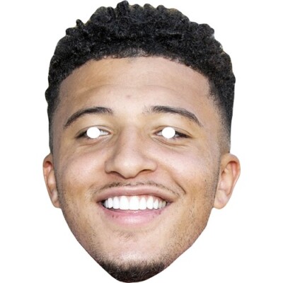 Jadon Sancho Fußball Promi Karte Gesichtsmaske - Ready To Wear - Kostüm