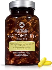 Advanced Trichology EFA Complete with Optimal Omega 3-6-9 Levels of Potency