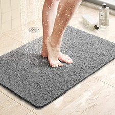 Shower Mat Bathtub Mat,24x16 inch, Non-Slip Bath Mat with Drain, Quick Drying