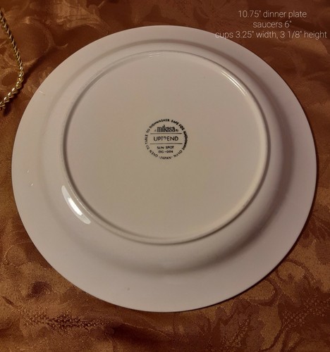 Mikasa Uptrend Sun Spot - Set Of 3 Cups & Saucers Plus Dinner Plate - Butterfly - Picture 6 of 6
