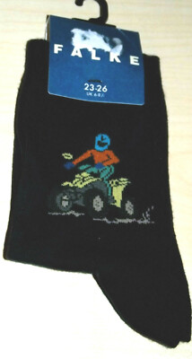 Falke 10859 - Kindersocken / Socken - Gr.: 23-26  Blau Navy blue 6490 mit Quad