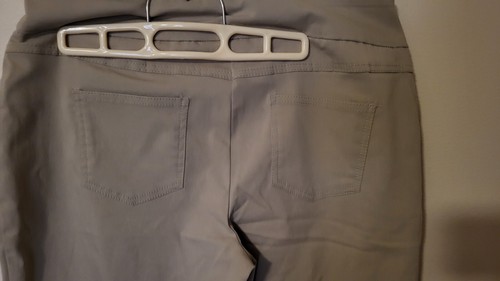 Ruby Rd Womens 12 Khakis Pants Stretch Pullon 2 Pockets Tan 34 X 29.5 - Picture 19 of 24