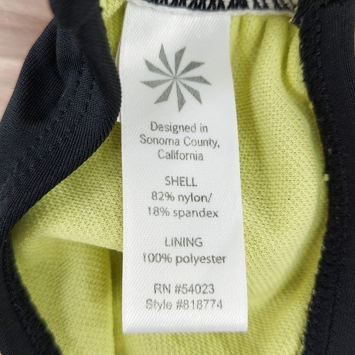ATHLETA STREAMLINE TROPICAL FLORAL BIKINI TOP SIZE SMALL RACERBACK BOTTOM SZ MED - Picture 16 of 24