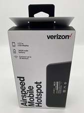 Verizon ASMHS01PP Airspeed 4G Mobile Hotspot Prepaid Black In Box With Paperwork