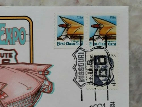 ST LOUIS STAMP EXPO 2001 Event Cover, Route 66 Theme - 4c Father Flanagan Stamp - Image 3 of 4