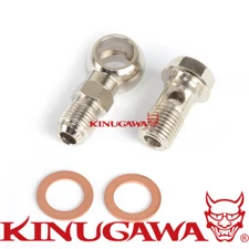 Turbo Coolant Banjo Bolt kit M14x1.5 mm to -6AN Garrett GT28R GT30R GT35R Long