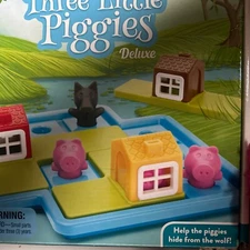 Smart Games Three Little Piggies Deluxe Cognitive Skill Building Puzzle Game fea