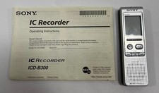 Sony ICD-B300 Handheld Digital Voice Recorder With Manual Not Tested