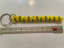 beaded handmade key chain colorful