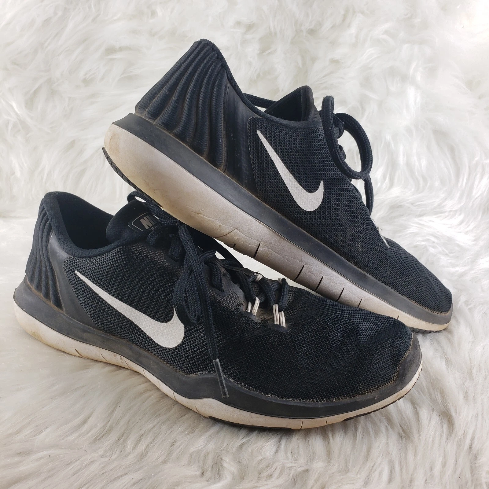 Chaussures de course noires Nike Flywire « Flex Supreme TR 5 » pour femme pointure US 8, 40