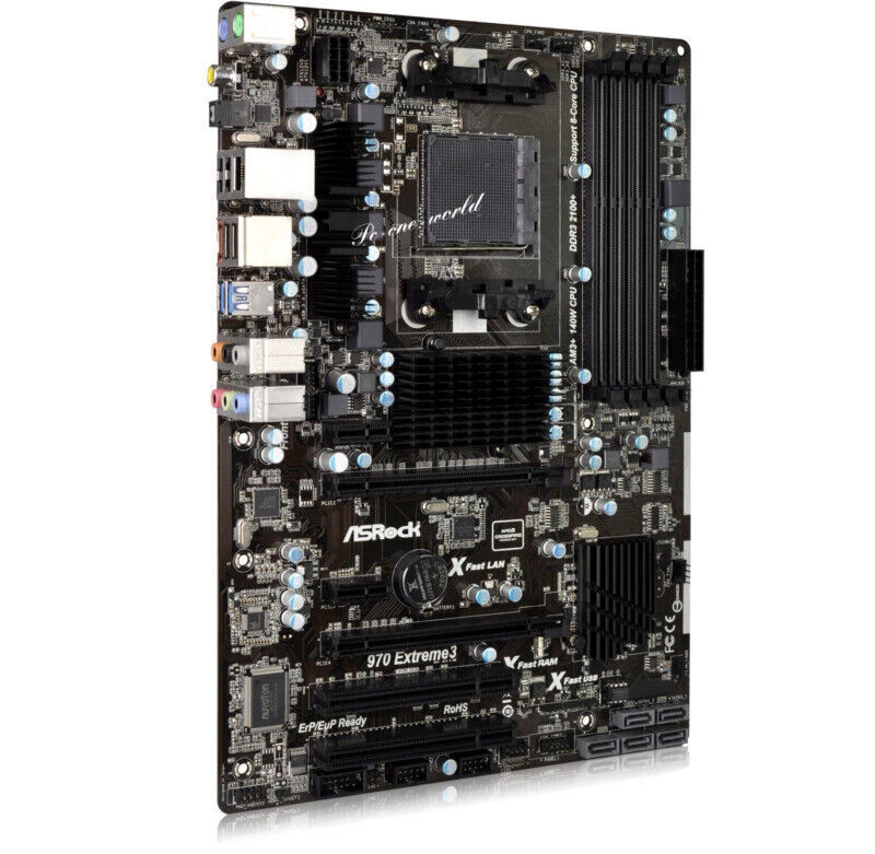 ASRock 970 EXTREME3 Motherboard AMD 970 Socket AM3/AM3+ DDR3 DIMM USB3.0 ATX - Image 3 of 4