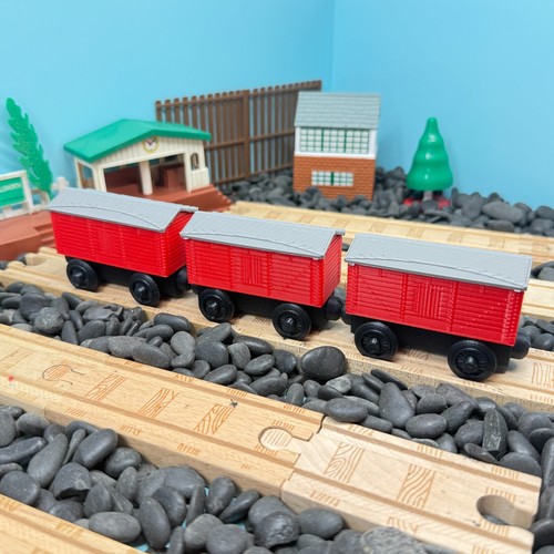 Tren de madera 3 caja de sal tren hecho a medida Thomas Friends Brio elige el color - Imagen 29 de 36