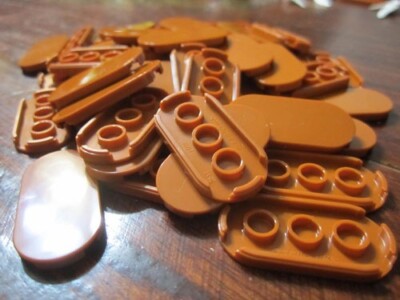 LEGO 2x4 Dk Orange Tile w/Round Edges (25 pieces) #66857