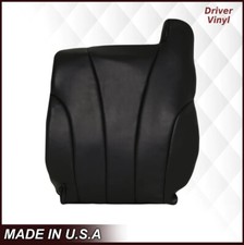2000 2001 2002 Chevy Silverado Work Truck Vinyl Driver Top Seat Cover Dark Gray