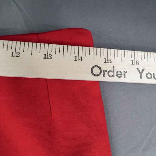 Kasper Womens Skirt 6 Red Pencil Secretary Preppy Corp Office Structured - Picture 10 of 11