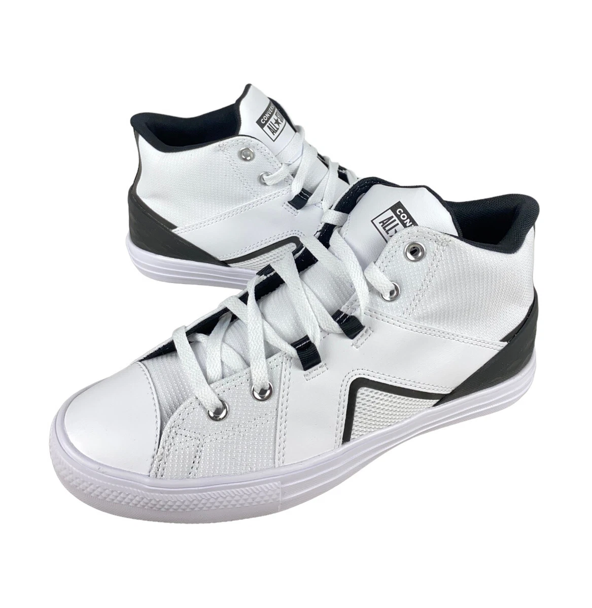 NEW Converse Chuck Taylor All Star Flux Ultra Mid White Black Shoes Mens Size 10