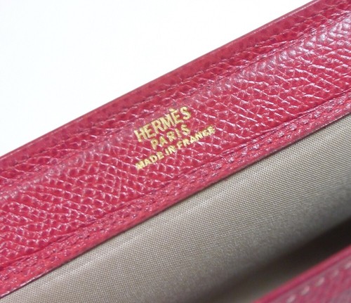 Authentic HERMES Caro PM Pouch Serie Leather #4055 - Picture 13 of 17