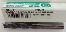METAL REMOVAL 31804 3/8X3/8X1 1/8X3 3FL SE CARBIDE END MILL (TICN) FOR ALUM 